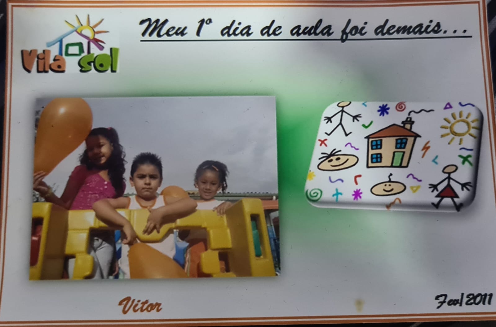 Primeiro dia de aula na escola 2011